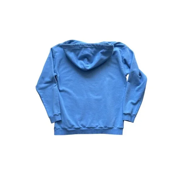 Volawear Light Blue Cotton Blend Hoodie With Graphic Branding - Picture 2 of 5
